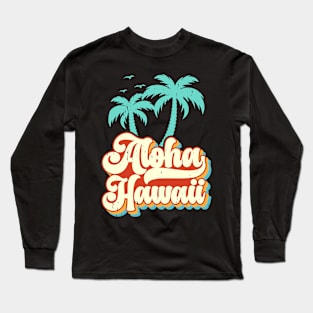 Aloha Hawaii T Shirt For Women Men Long Sleeve T-Shirt